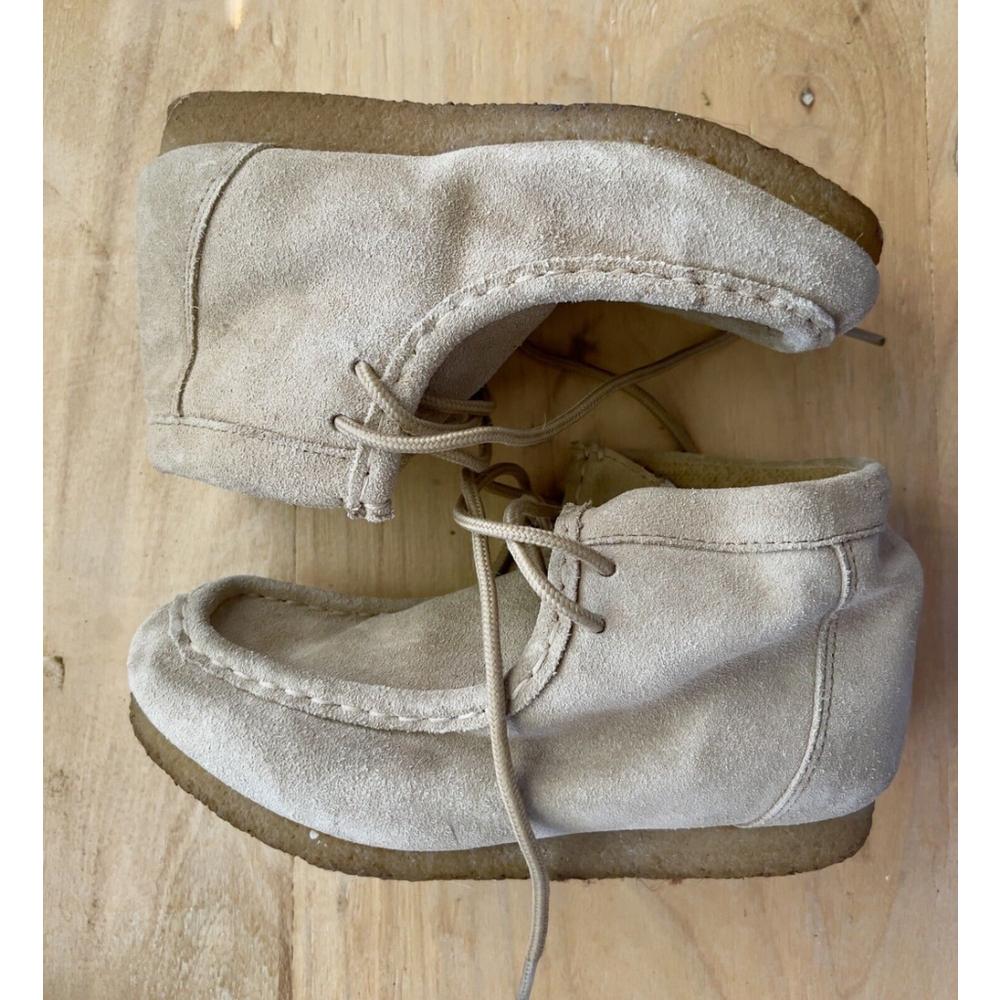 Roper Youth Sand Suede Gum Sole Chukkas Western Cowboy Moccasins Size 1